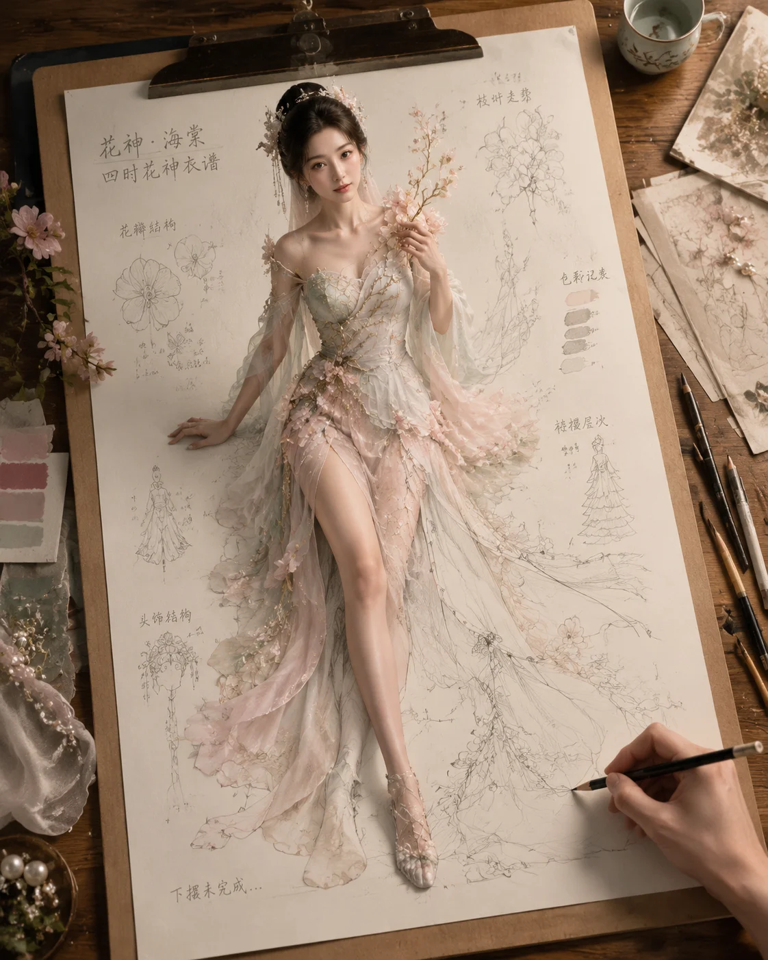 纸上成真 · 四时花神衣谱